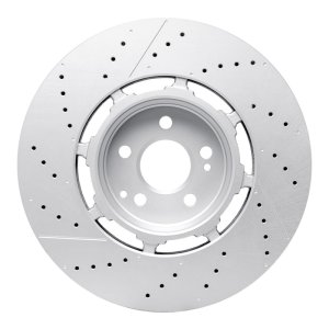 Mercedes-Benz Gls63 AMG Brake Rotor (1) - Rear - R1 Concepts - Geo-Carbon Rotor - Drill & Slot - `21-`25